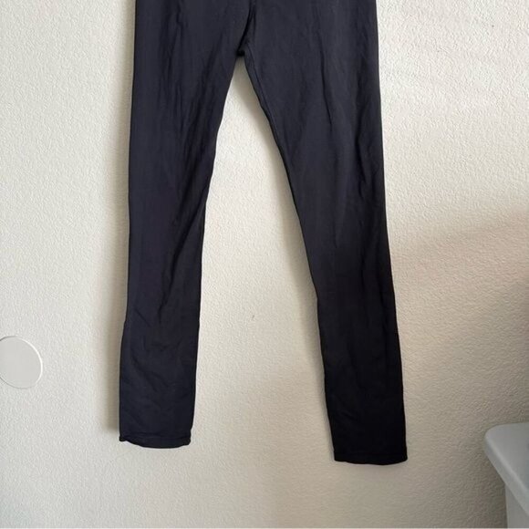 Lululemon Skinny Groove Pant Full-On Luon Reversible Black / Quilt Leggings Sz 8 - Picture 6 of 12